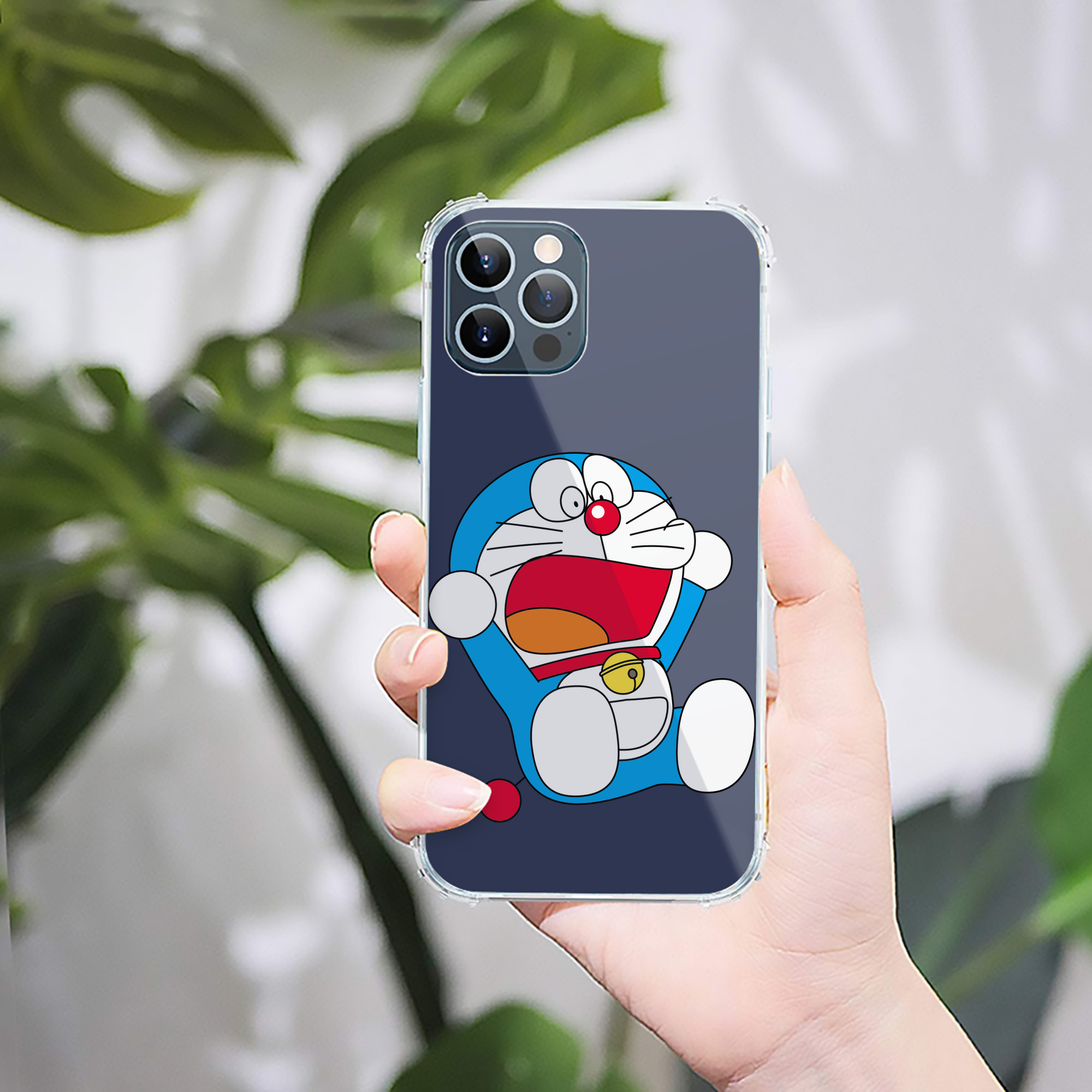（画像用） ドラえもん Doraemon 【iPhone 12シリーズ対応】透明スマホケース（クリアソフトケース）